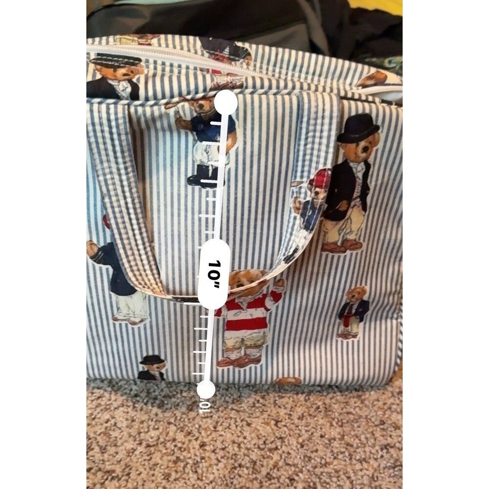 VINTAGE RALPH LAUREN BEARS TOTE, TRAVEL, OVER NIGHT, DIAPER BAG, RARE FROM 90S - Picture 14 of 15